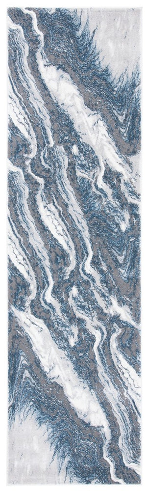 Craft 844 Contemporary Power Loomed 80% Polypropylene, 20% Polyester Rug Blue / Grey