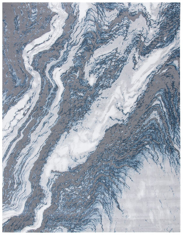 Craft 844 Contemporary Power Loomed 80% Polypropylene, 20% Polyester Rug Blue / Grey