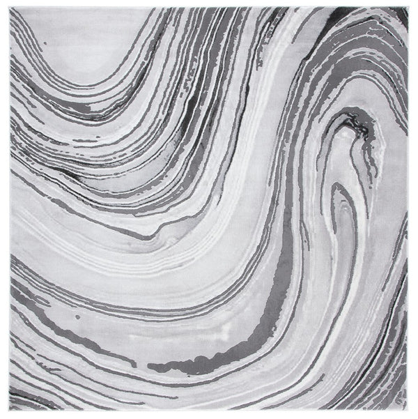 Craft 845 Contemporary Power Loomed 75% Polypropylene, 25% Polyester Rug Light Grey / Grey