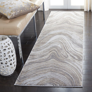 Craft 846 Contemporary Power Loomed 70% Polypropylene, 30% Polyester Rug Gold / Grey