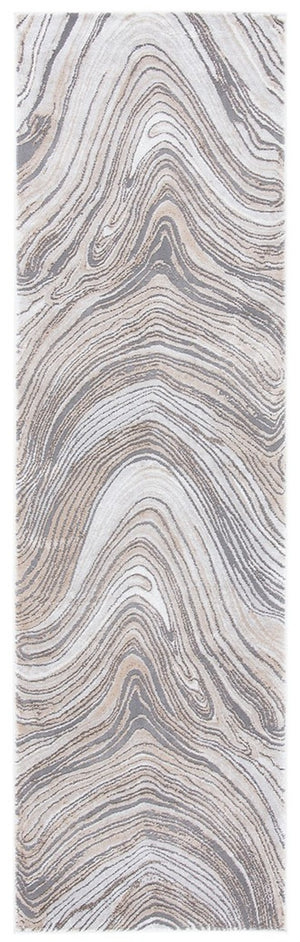 Craft 846 Contemporary Power Loomed 70% Polypropylene, 30% Polyester Rug Gold / Grey