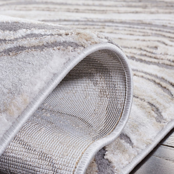 Craft 846 Contemporary Power Loomed 70% Polypropylene, 30% Polyester Rug Gold / Grey