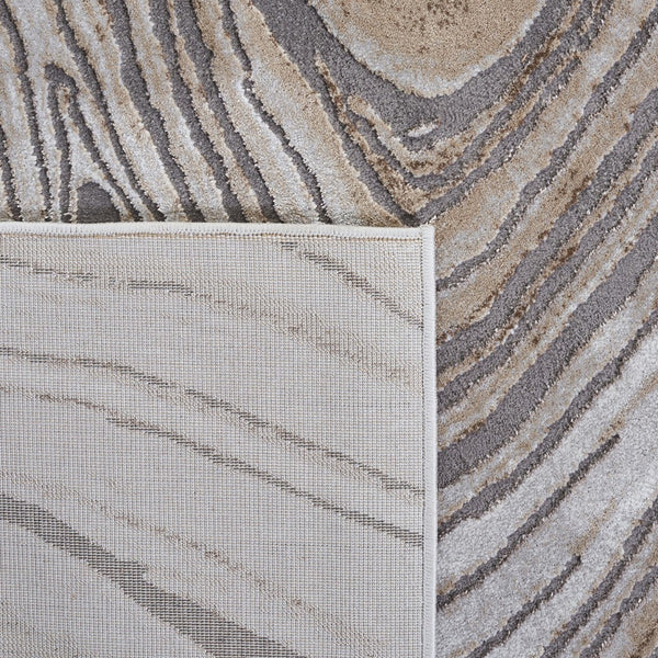 Craft 846 Contemporary Power Loomed 70% Polypropylene, 30% Polyester Rug Gold / Grey