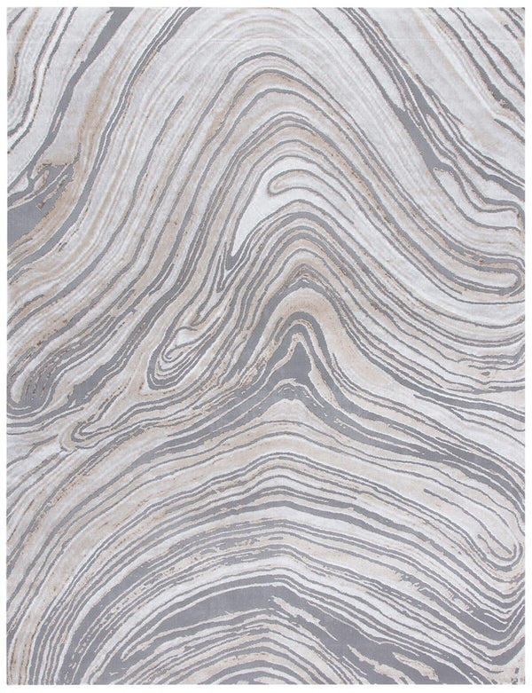 Craft 846 Contemporary Power Loomed 70% Polypropylene, 30% Polyester Rug Gold / Grey