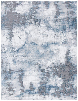 Craft 850 Contemporary Power Loomed 90% Polypropylene, 10% Polyester Rug Blue / Grey