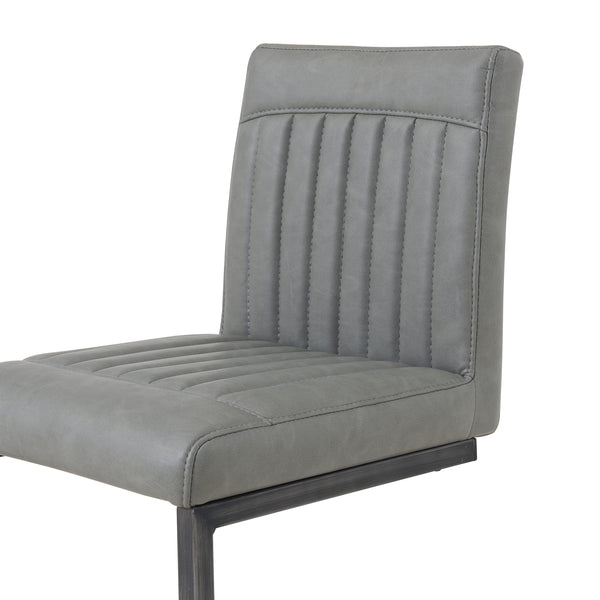 Ronan Vintage Industrial Leatherette Bar Stools - Set of 2 with Chic Tufting & Durable Design