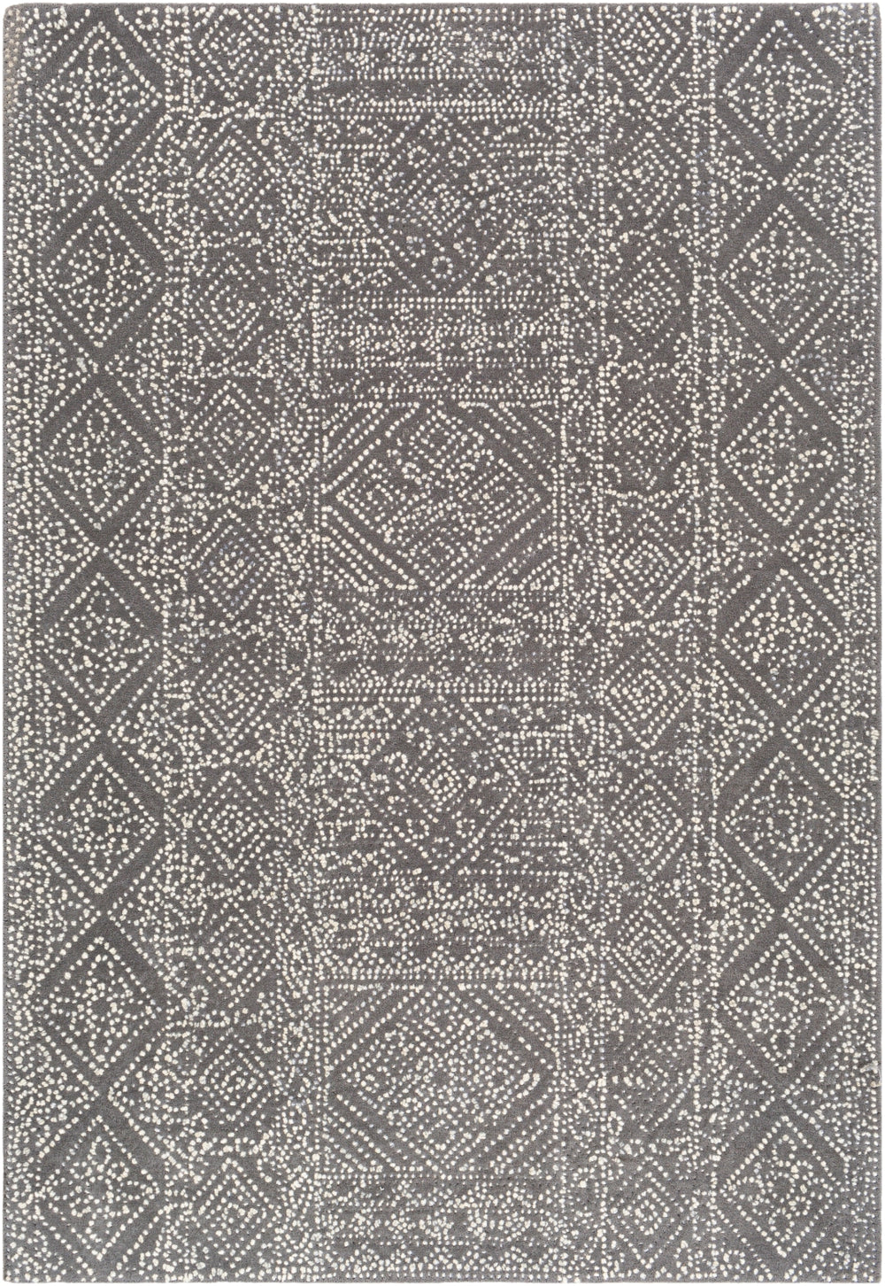 Corfu CFU-2301 Global Wool Rug CFU2301-81012 Light Gray, Cream 100% Wool 8'10" x 12'