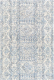 Corfu CFU-2305 Global Wool Rug CFU2305-81012 Cream, Denim, Navy 100% Wool 8'10" x 12'