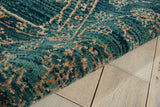 Nourison Nourison 2020 NR202 Persian Machine Made Loomed Indoor Area Rug Teal 6'6" x 9'5" 99446364050