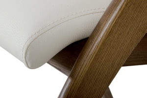 VIG Furniture Modrest Lucas Modern Cream & Walnut Dining Chair VGCSCH-16029-CRM