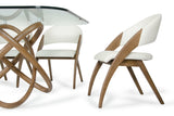 VIG Furniture Modrest Lucas Modern Cream & Walnut Dining Chair VGCSCH-16029-CRM