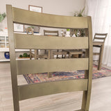 Walker Edison Modern Farmhouse Dining Chair, Set of 2 - Aged Grey in Solid Wood, High-Grade MDF, Wood Veneer CH2LBAGY 842158107930