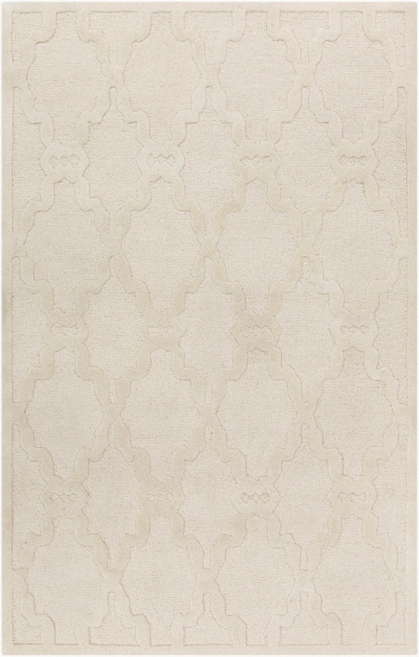 Chandler CHA-4000 Global Wool Rug CHA4000-58 Ivory 100% Wool 5' x 8'