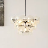 Safavieh Landreth Chandelier Black/Clear Metal/Glass CHA4026A