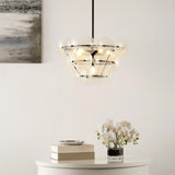 Safavieh Landreth Chandelier Black/Clear Metal/Glass CHA4026A