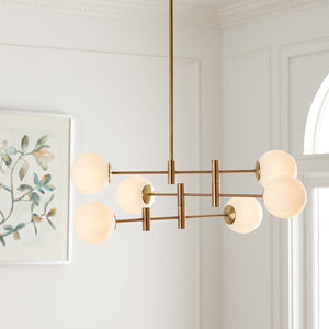 Safavieh Gideon Chandelier Antique Gold Steel CHA7000A