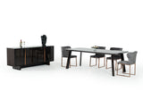 VIG Furniture Modrest Chadwick Modern Ebony & Rosegold Dining Table VGHB297T3-EBN