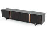 VIG Furniture Modrest Chadwick Modern Ebony & Rosegold TV Stand VGHB297F-EBN
