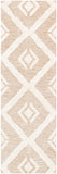 Cherokee CHK-2304 Global Wool Rug CHK2304-268 Tan, Cream 100% Wool 2'6" x 8'