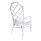 Kara Rattan Arm Chair White