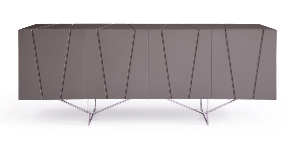 VIG Furniture Modrest Chrysler - Modern Grey High Gloss Buffet VGVCG8978-BUF-GRY