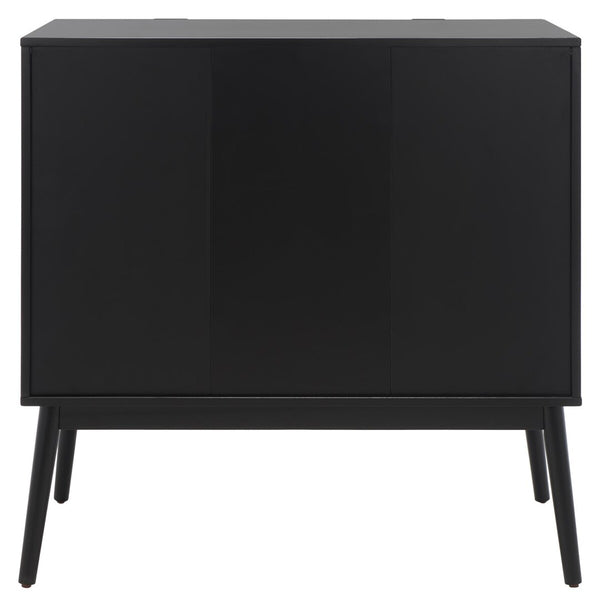 Safavieh Baisley 3 Drawer Rattan Chest  Black CHS5000B