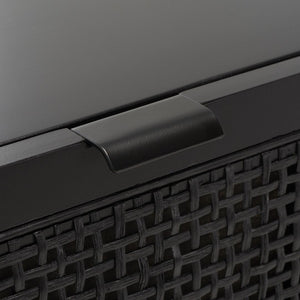 Safavieh Baisley 3 Drawer Rattan Chest  Black CHS5000B