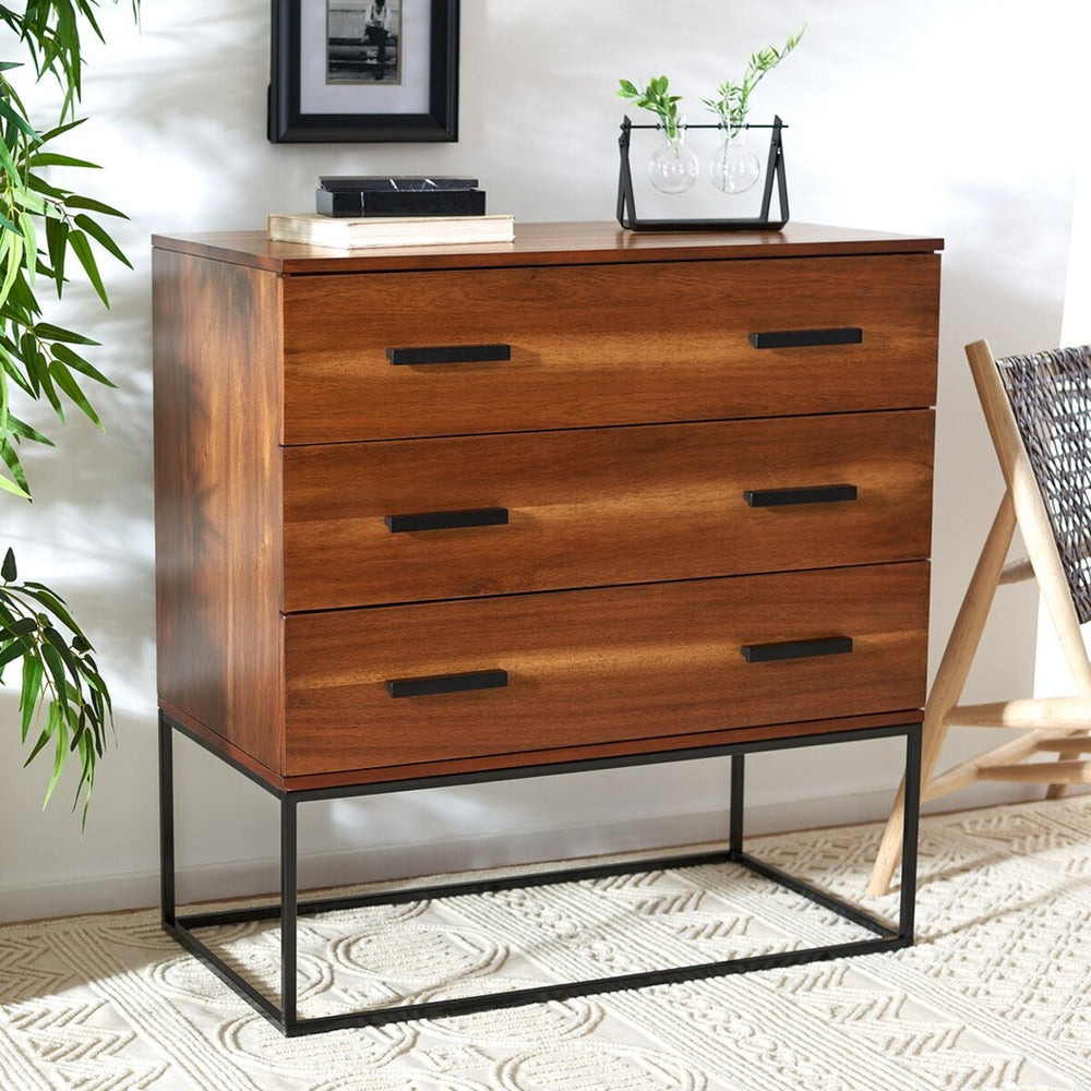 Marquise 3 Drawer Chest Brown Wood CHS5002A