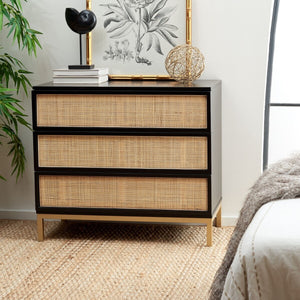 Safavieh Zadie 3 Drawer Rattan Chest CHS5004A