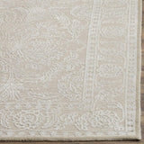 Chester 543  Hand Knotted Wool & Bamboo Silk Rug Linen / Pearl