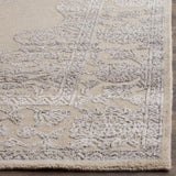 Chester 546  Hand Knotted 60% Wool, 20% Cotton, 20% Art Silk Rug Ivory / Grey