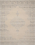 Chester 546  Hand Knotted 60% Wool, 20% Cotton, 20% Art Silk Rug Ivory / Grey