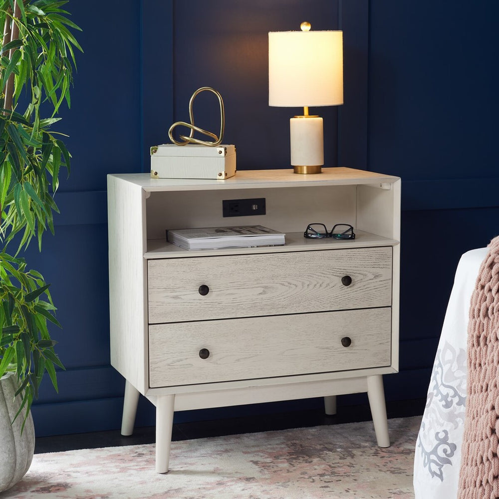 Safavieh Scully 2 Drawer 1 Shelf Chest W/ Usb CHS6417A