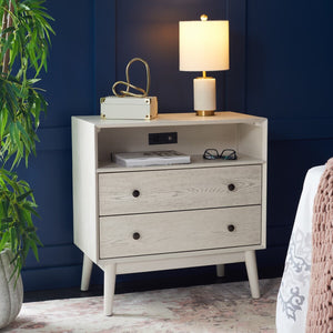 Safavieh Scully 2 Drawer 1 Shelf Chest W/ Usb CHS6417A