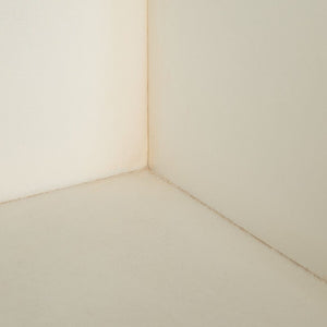 Sula 2 Door 1 Shelf Chest Antique White Wood CHS6603A