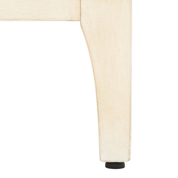 Sula 2 Door 1 Shelf Chest Antique White Wood CHS6603A