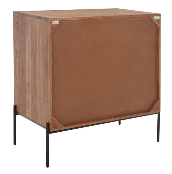 Safavieh Dowling 3 Drawer Chest  Brown / Black Legs Wood CHS9002A