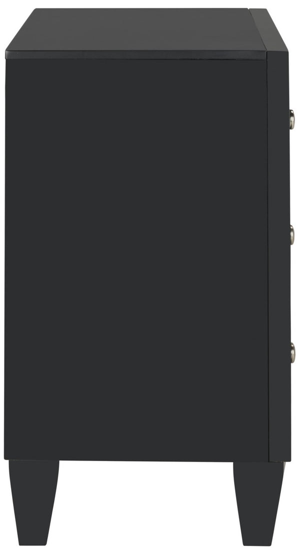 Safavieh Marlon Chest 3 Drawer Black Painting Rubberwood CHS9202A 889048496682