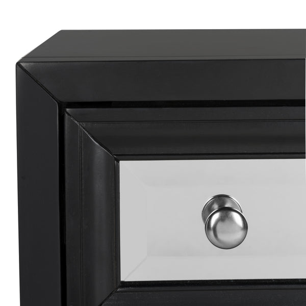 Safavieh Marlon Chest 3 Drawer Black Painting Rubberwood CHS9202A 889048496682