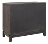 Safavieh Shannon 2 Door Chest Dark Espresso / Mirror Wood, Metal, Mirror CHS9203A 889048640405