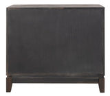 Safavieh Shannon 2 Door Chest Dark Espresso / Mirror Wood, Metal, Mirror CHS9203A 889048640405