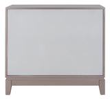 Safavieh Shannon 2 Door Chest Champagne / Mirror Wood, Metal, Mirror CHS9203D 889048640436