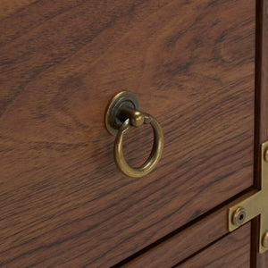 Safavieh Galio 6 Drawer Chest Walnut / Gold CHS9601A-2BX