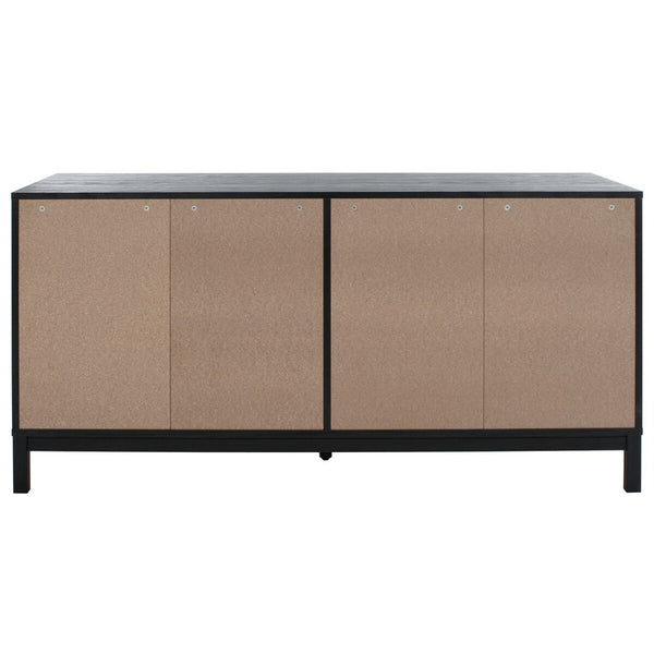 Safavieh Galio 6 Drawer Chest Black / Gold CHS9601B-2BX