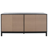 Safavieh Galio 6 Drawer Chest Black / Gold CHS9601B-2BX