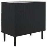 Safavieh Irelia 3 Drawer Chest Black Pb, Mdf, Rubber Wood CHS9602B