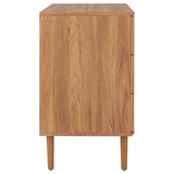 Safavieh Irelia 3 Drawer Chest Oak  Pb, Mdf, Rubber Wood CHS9602D