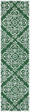 Chatham 712  Hand Tufted 50% Fine Indian Wool, 50% Viscose Rug Green / Ivory