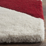 Chatham Cht715  Hand Tufted 100% Wool Pile Rug Red / Ivory