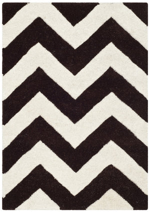 Chatham Cht715  Hand Tufted 100% Wool Pile Rug Brown / Ivory